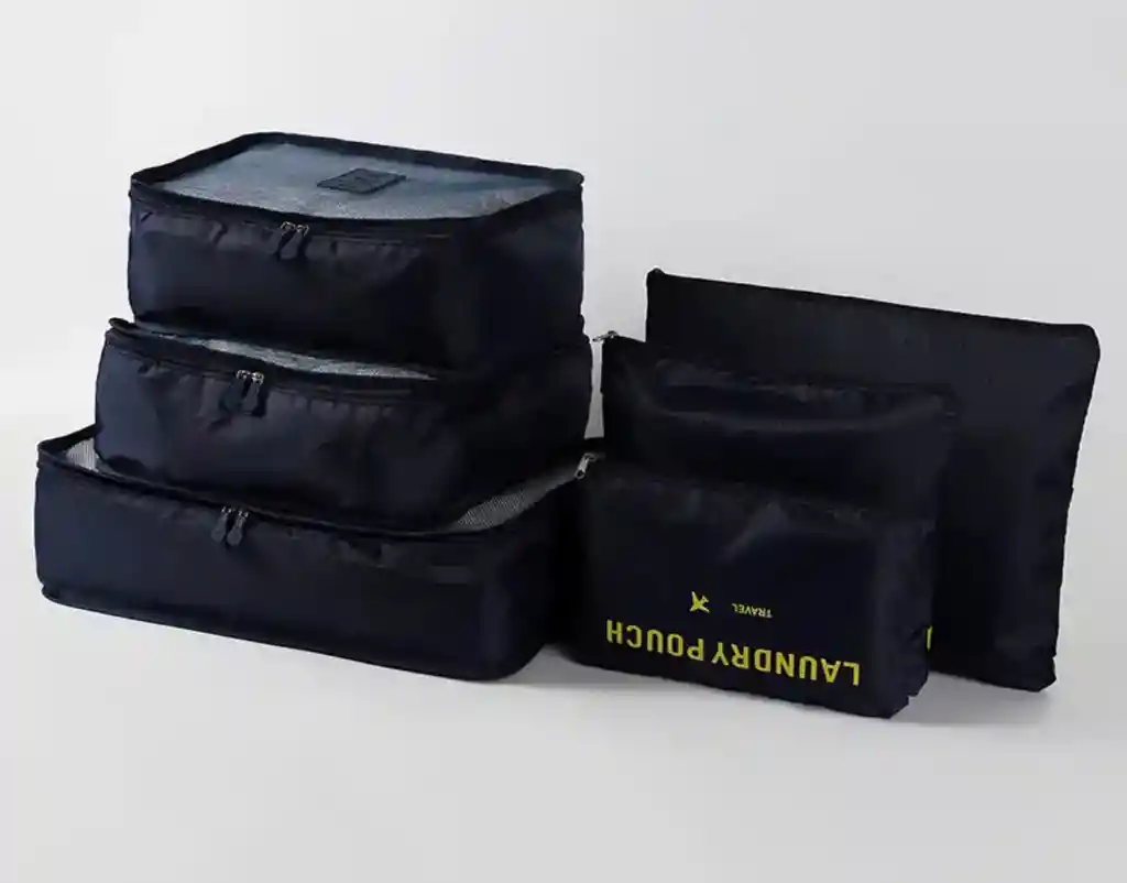 Set Organizador Bolsas De Viaje Impermeable X 6 Piezas