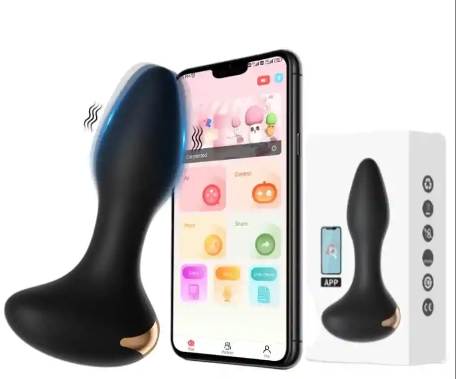 Vibrador Prostatico Interactivo Controlado Por App Bluetooth Masajeador De Próstata