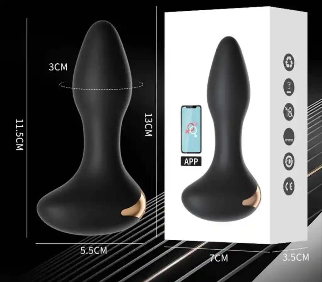 Vibrador Prostatico Interactivo Controlado Por App Bluetooth Masajeador De Próstata