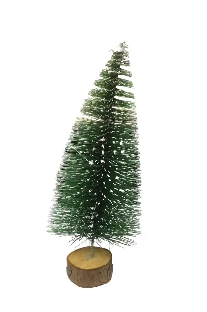 Arbol Pino Con Punta Blanca 21cm Maqueta Pesebre