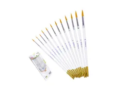 Pinceles Punta Fina Redondos Artist Brush X 12 Und