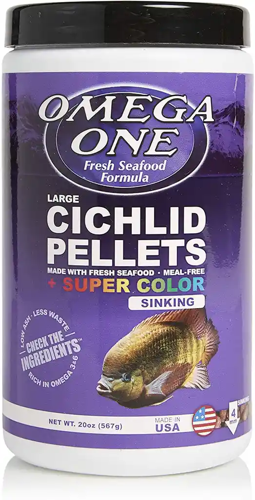 Omega One Cichlids Pellets Color Large Sinking 567g