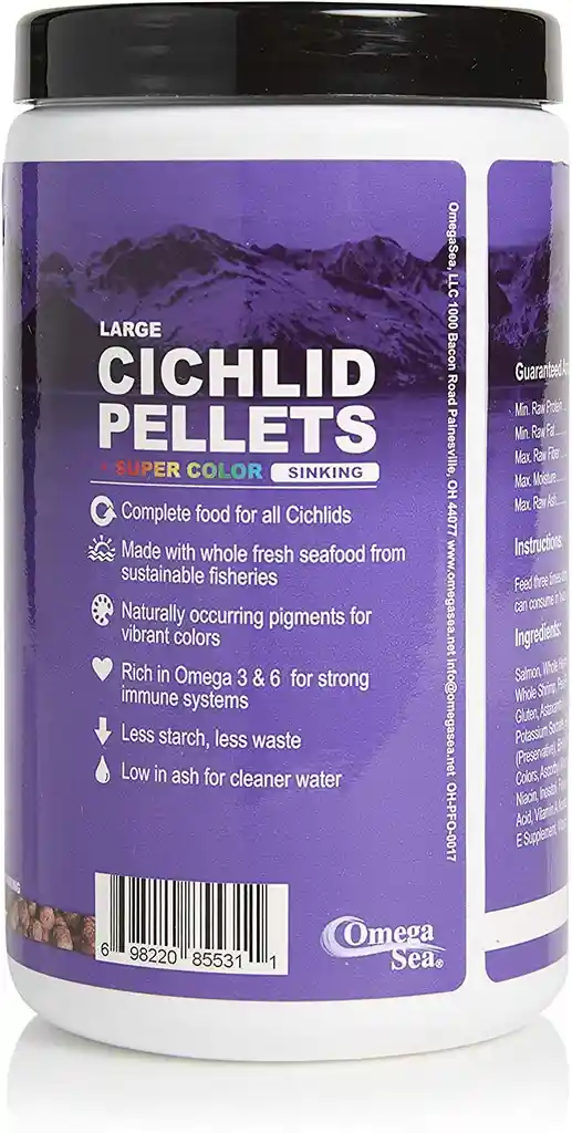 Omega One Cichlids Pellets Color Large Sinking 567g