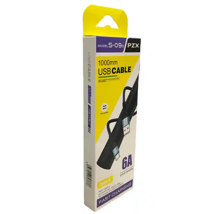 Cable De Datos Y Carga Type-c Pzx S-09