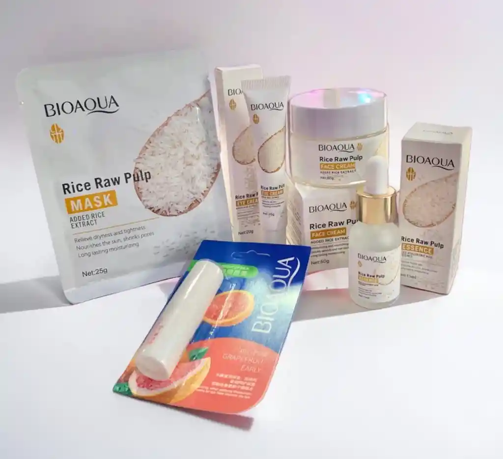 Kit Aclarante Facial De Arroz