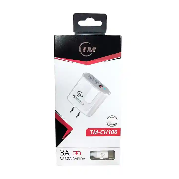 Cargador P/telefono Carga Rapida Type-c Qc 3.0 18w Tm-ch101