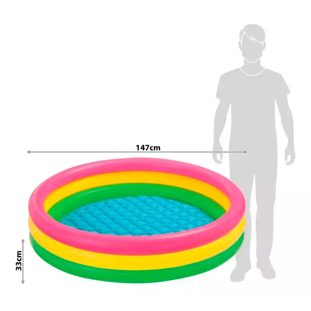 Piscina Intex 57422 Inflable 147 X 33cm Niños Jardín