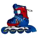 Kit Patines Ajustables Capitán América Niños + Casco Proteccion