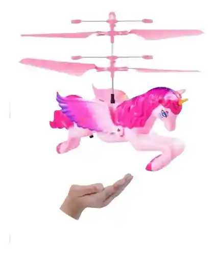 Drone Unicornio Volador, Flying De Sensor Recargable