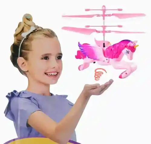 Drone Unicornio Volador, Flying De Sensor Recargable