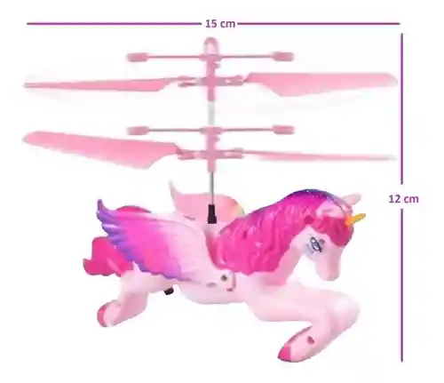 Drone Unicornio Volador, Flying De Sensor Recargable