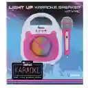 Parlante Karaoke Vivitar Bluetooth Con Luz Led Hasta 12 Hrs Color Rosa