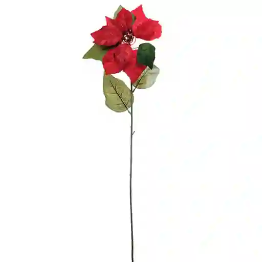 Flor Navideña Poinsetia 65cm Roja