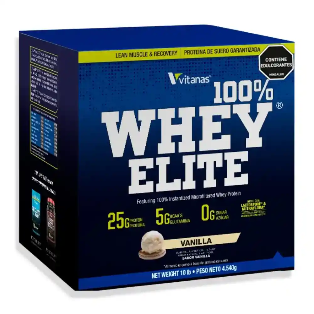 Whey Elite 10lb Vainilla Proteina Vitanas