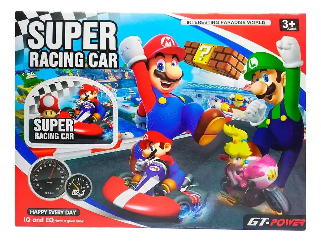 Juguete Pista Mario Bros Super Racing Car Ref 812