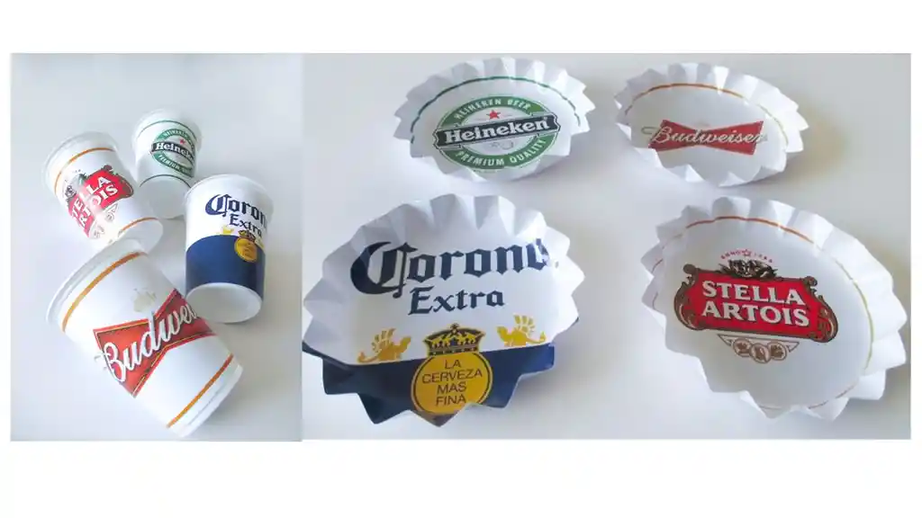 Vasos Y Platos Para Cumpleaños Hombre Cerveza