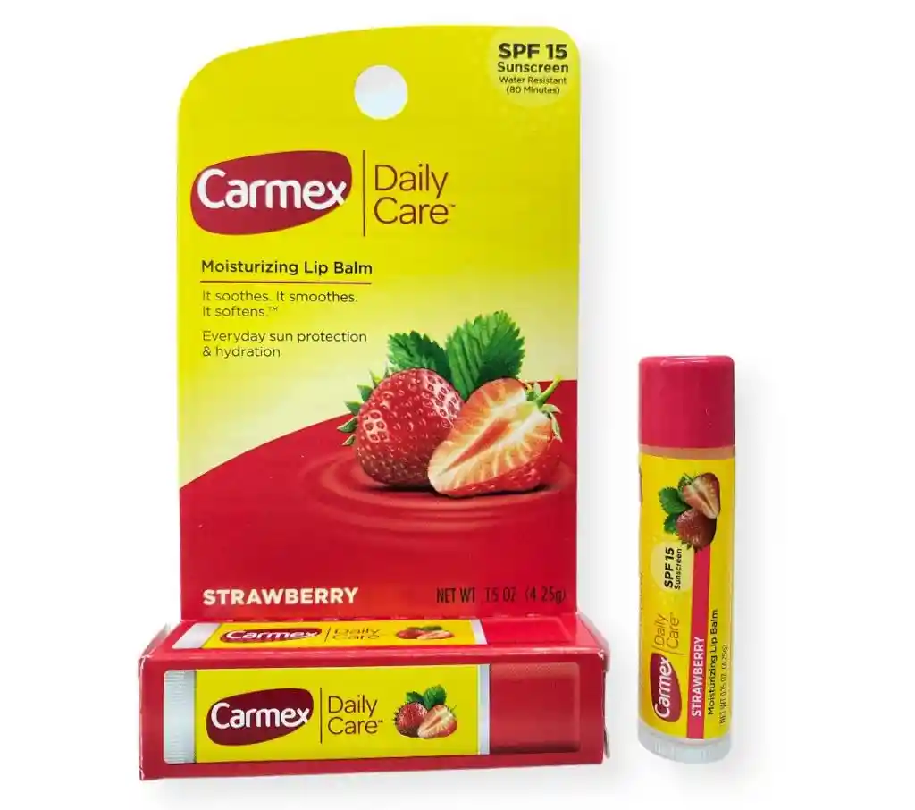 Bálsamo De Labios Barra Carmex 100% Original - Fresa