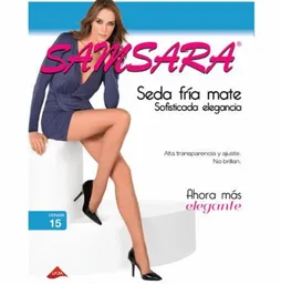 Medias Veladas Samsara Seda Fria Mate - Color Durazno - Talla L