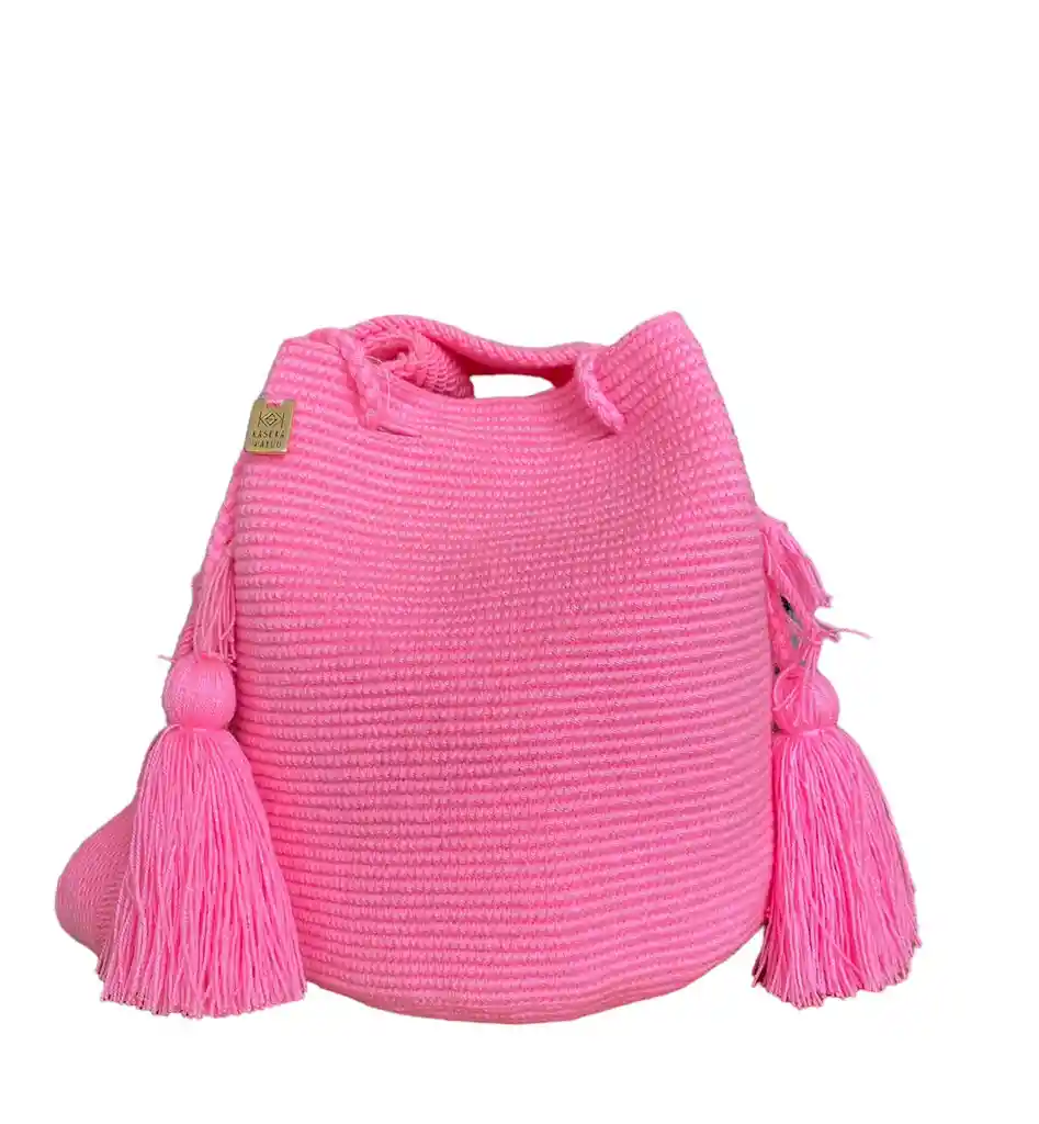 Mochila / Bolso Wayuu Mediana Unicolor Mmu101