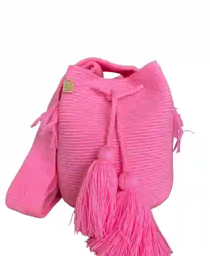 Mochila / Bolso Wayuu Mediana Unicolor Mmu101