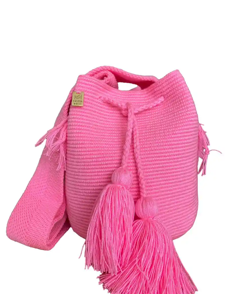 Mochila / Bolso Wayuu Mediana Unicolor Mmu101