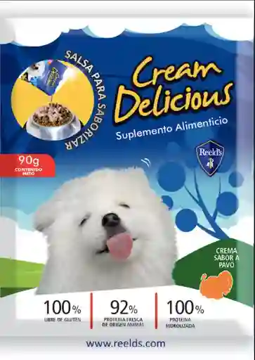 Snack Cream Delicious Perro Sabor Pavo