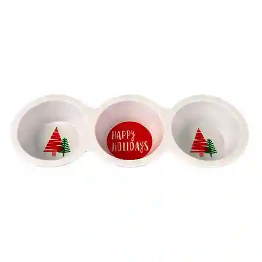 Dips And Chips Salseros Navideños Happy Holidays 37.5x13.5x5cm