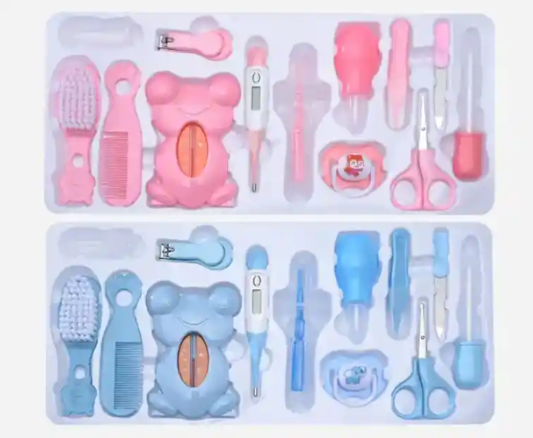 Kit Aseo Higiene Para Bebe 13 Pzas Azul
