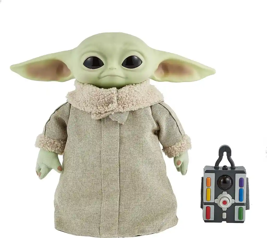 Baby Yoda Grogu Mattel Animatronico A Control Remoto