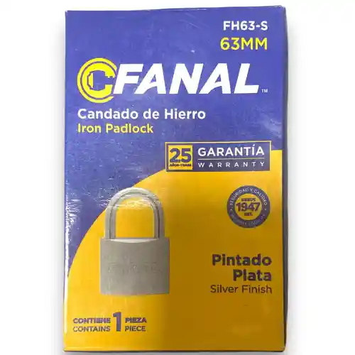 Candado 63mm Plata Fanal