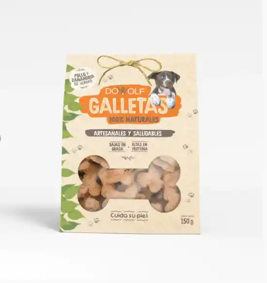 Galletas Pollo Y Zanahoria Snack Para Perros Dowolf