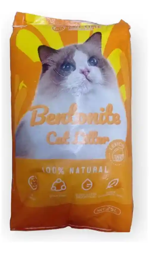 Arena Para Gatos Bulto De 25 Kilos Bentonita Absorvente