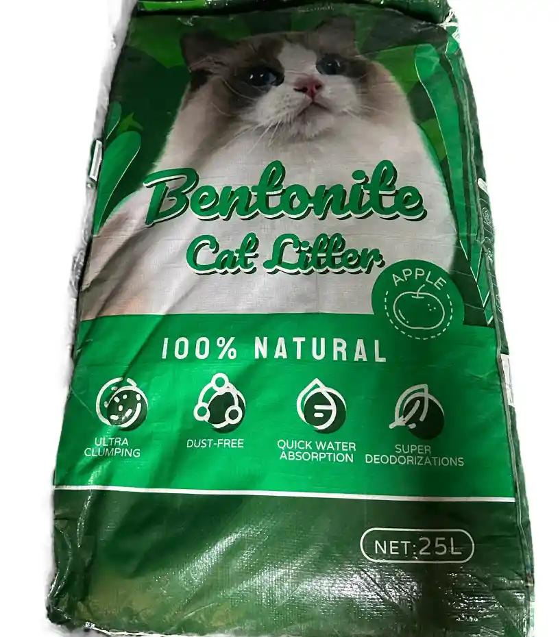 Arena Para Gatos Bulto De 25 Kilos Bentonita Absorvente