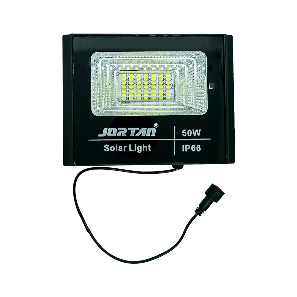 Reflector 50w Led Recargable Con Panel Solar Ip66