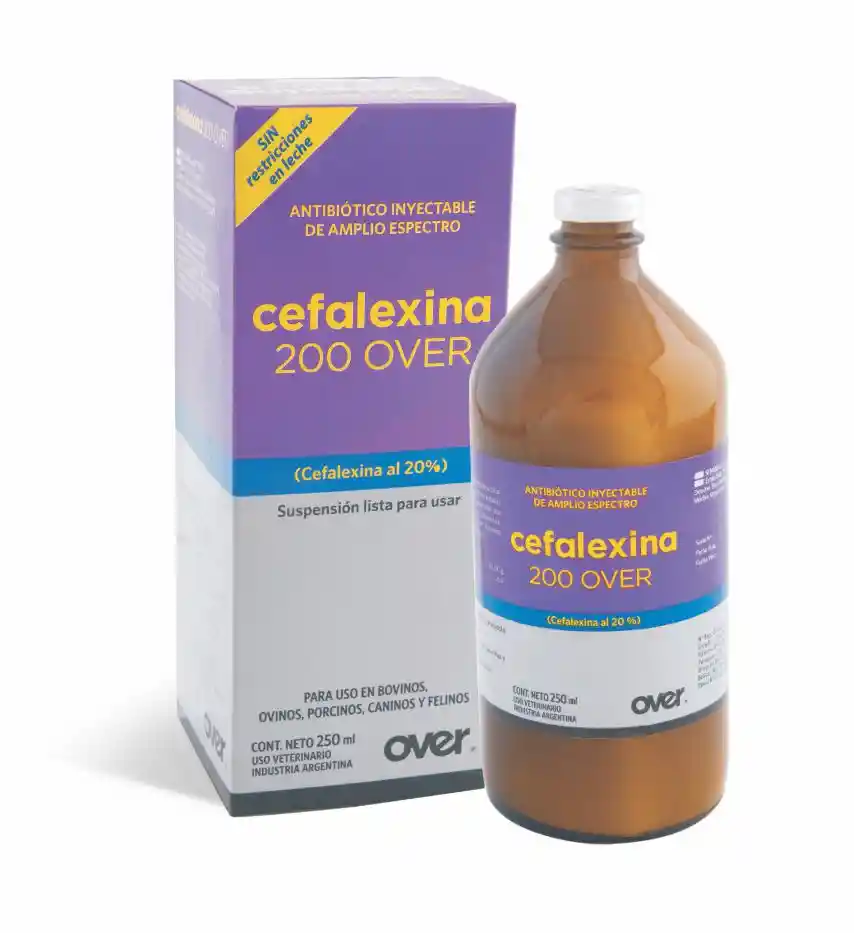 Cefalexina Over 200 Iny Fco X 250 Ml