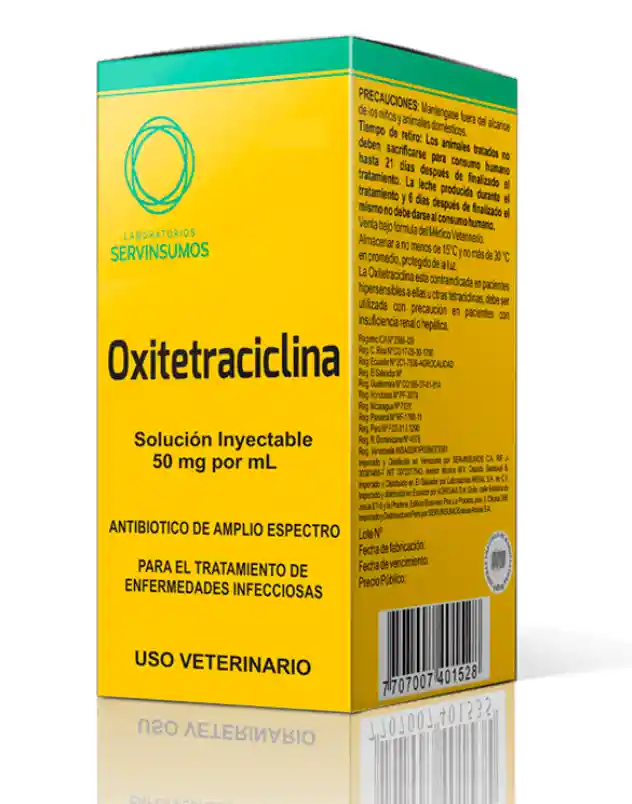 Oxitetraciclina 5% Iny Fco X 500 Ml Sev