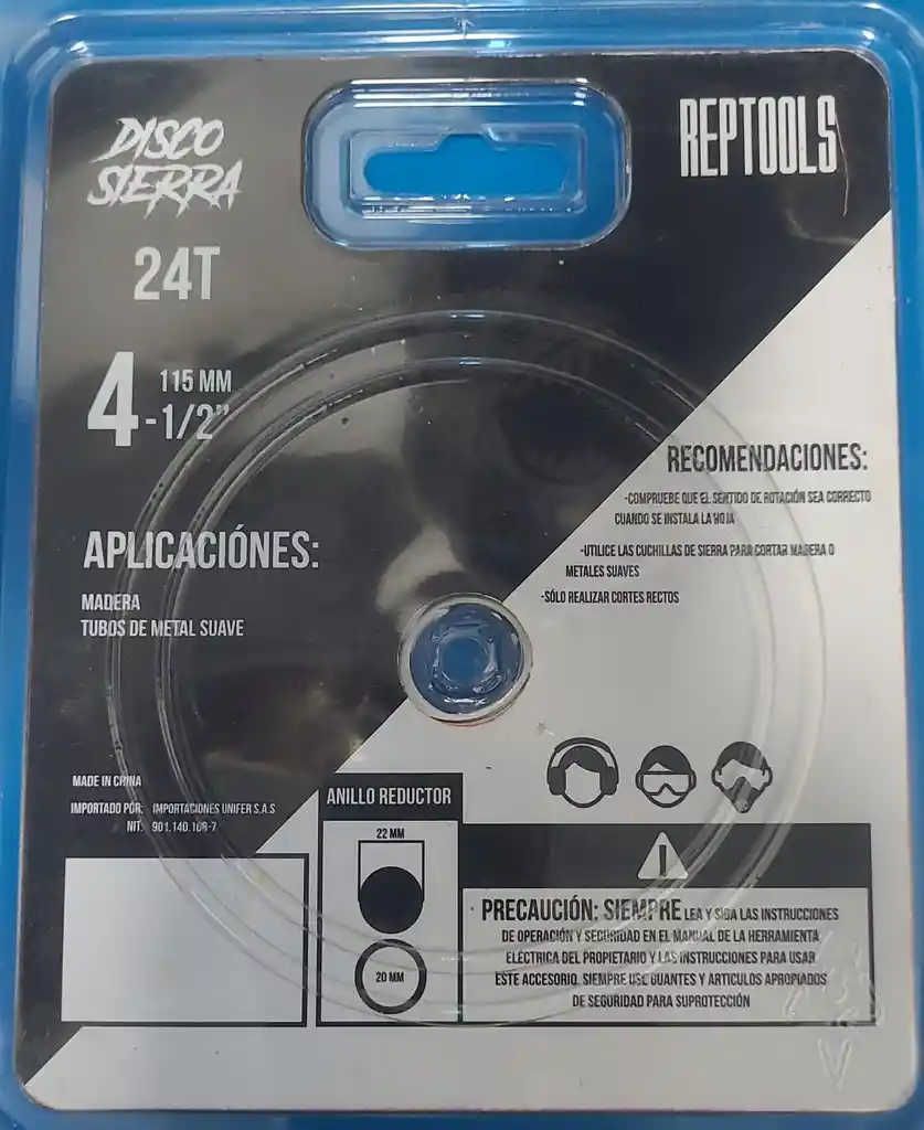 Disco Sierra O Corte Madera 24 Dientes 4".1/2
