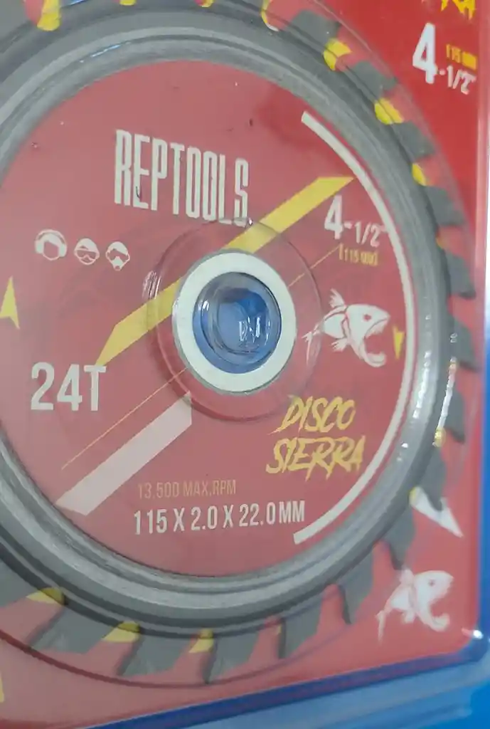 Disco Sierra O Corte Madera 24 Dientes 4".1/2