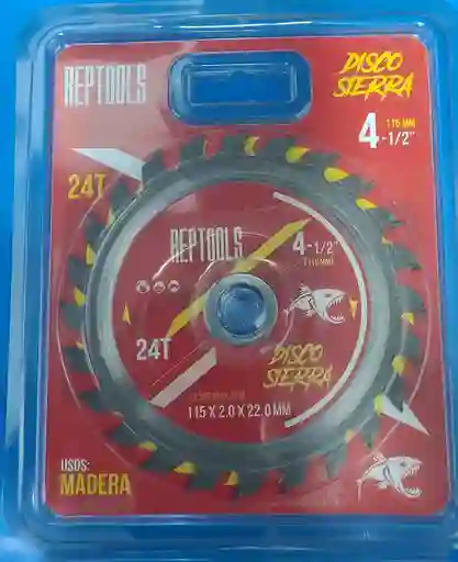 Disco Sierra O Corte Madera 24 Dientes 4".1/2