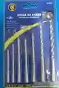 Juego De 7 Brocas Para Pared