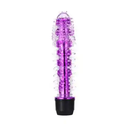 Vibrador Pilot Con Puntos Morado