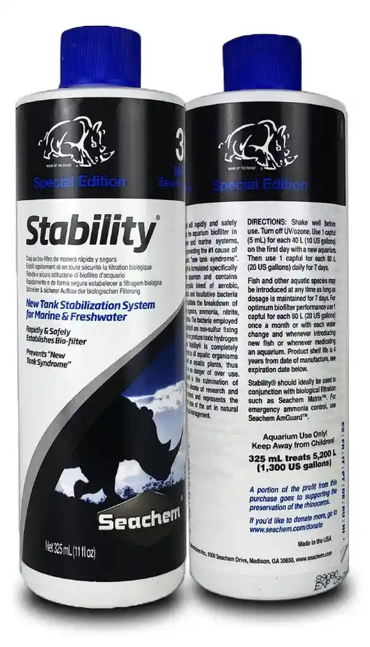 Stability Seachem Cultivo Bacterias Acuario 325ml