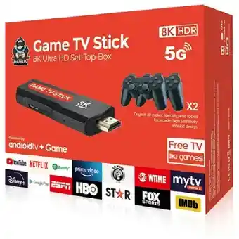 Consola De Juegos + Convertidor Smart Tv Hdmi Game Stick 8k 10.000 Juegos