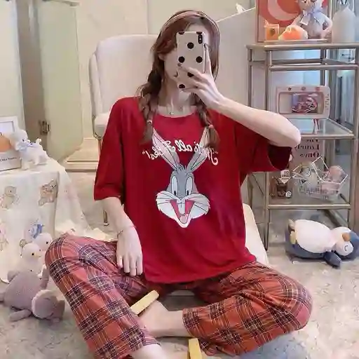 Pijama Bugs Bunny Talla Única Adulto (camiseta + Pantalón)