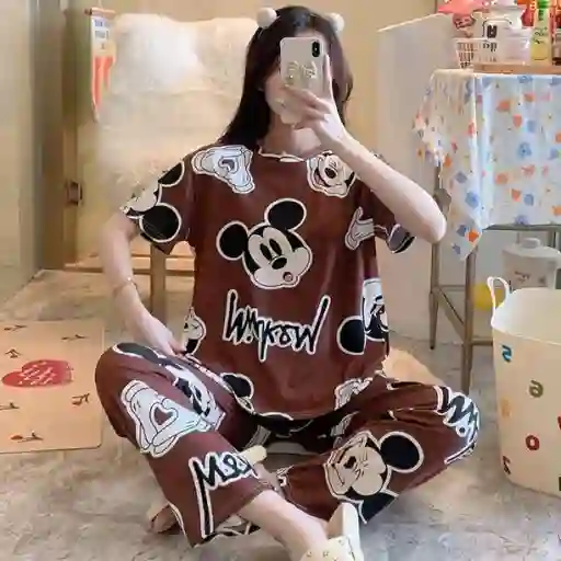 Pijama Mickey Talla Única Adulto (camiseta + Pantalón)