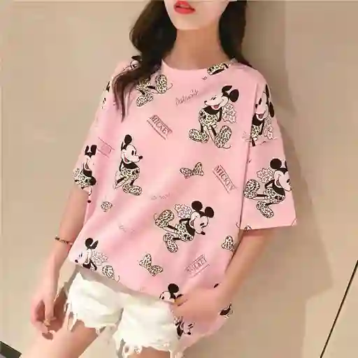 Bluson Tipo Pijama Mickey (rosado)