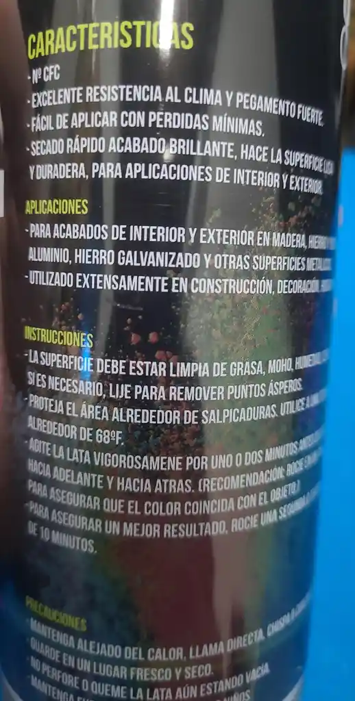 Pintura Aerosol Color Rojo Por 400ml