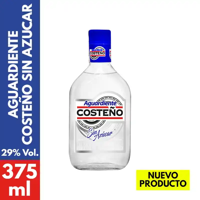 Aguardiente Costeño 29° Sin Azucar