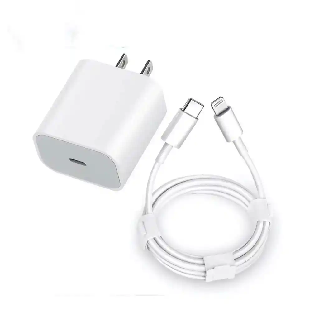 Combo Cargador Iphone + Cable 2 Metros