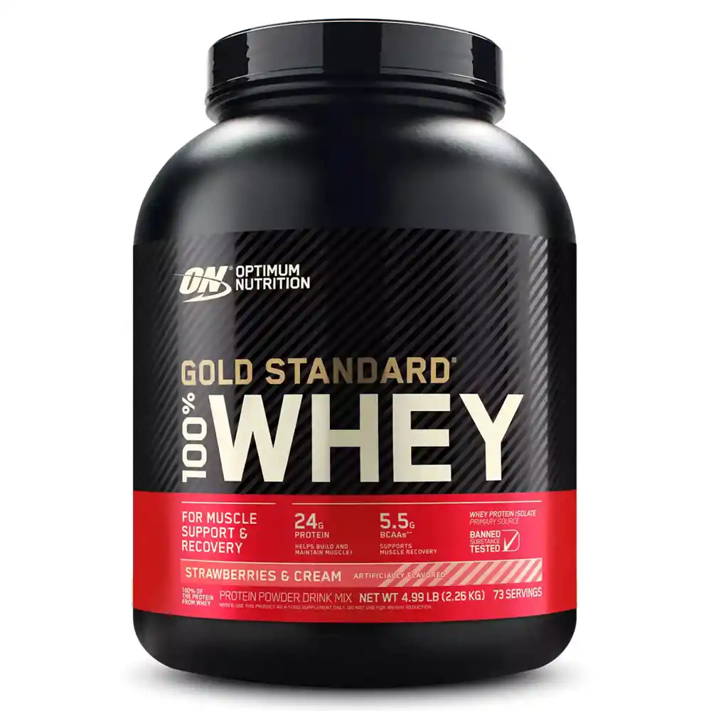 Gold Standard 100% Whey Strawberry And Cream 5 Lb